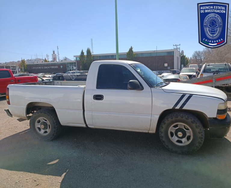 Recupera AEI una pick up que había sido robada en Chihuahua