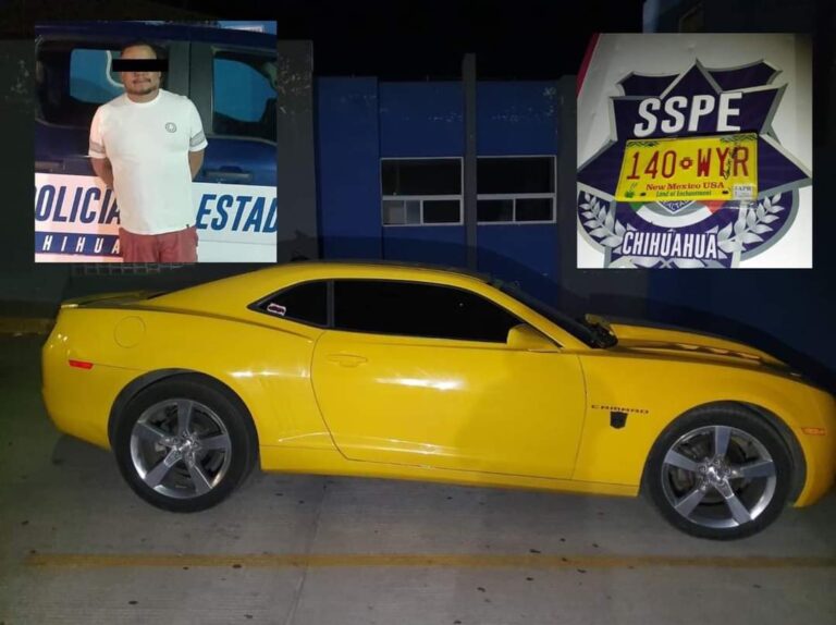 Asegura Mando Único Cuauhtémoc, vehículo con placas sobrepuestas▪️