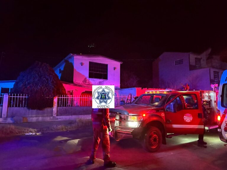 Incendio casa habitación en Anáhuac
