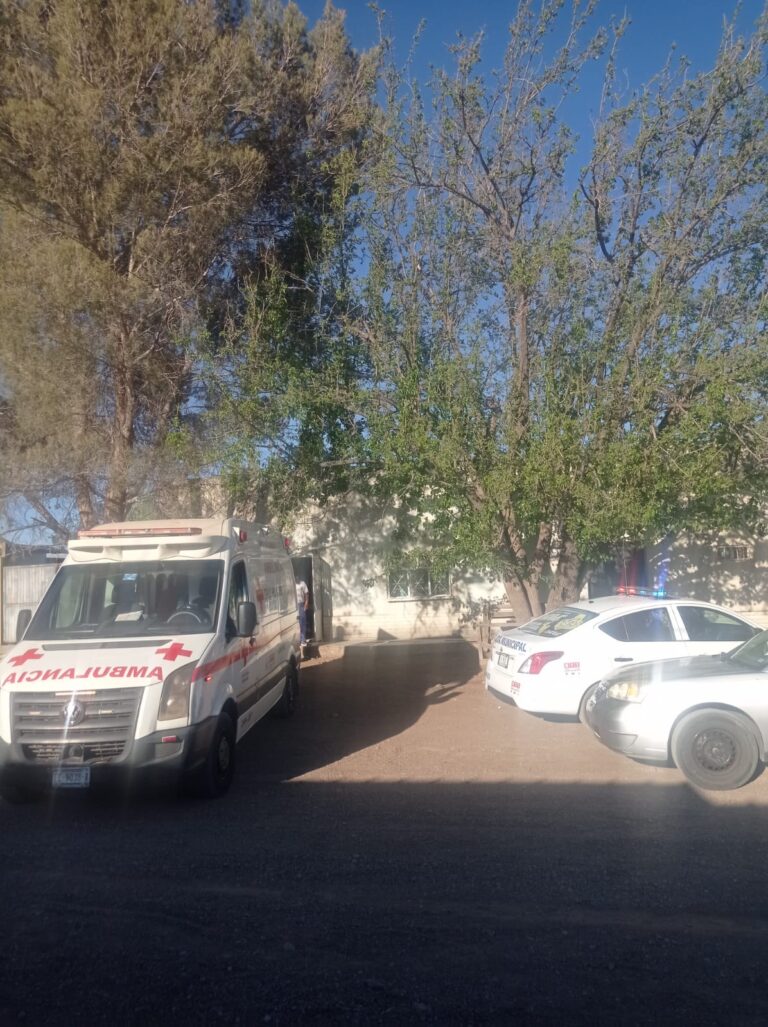 Mujer avanzada edad cae de su propia altura en su hogar