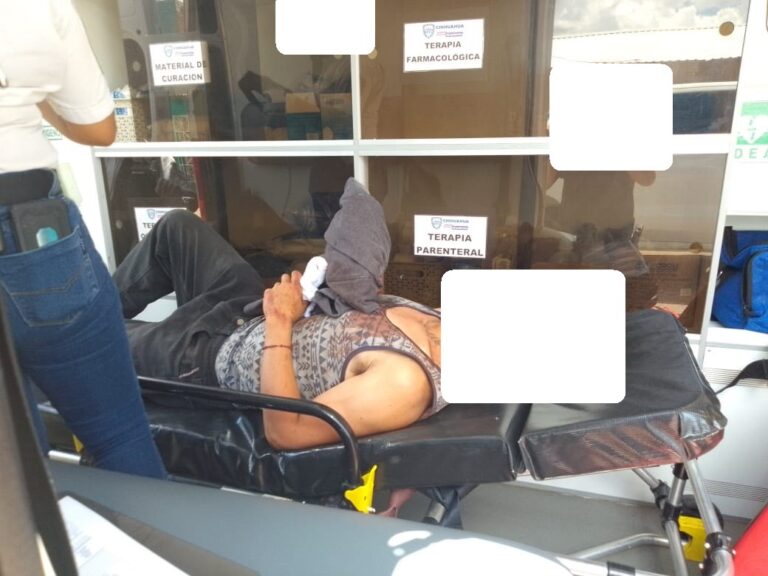 Lesionan a hombre con arma blanca sin motivo aparente
