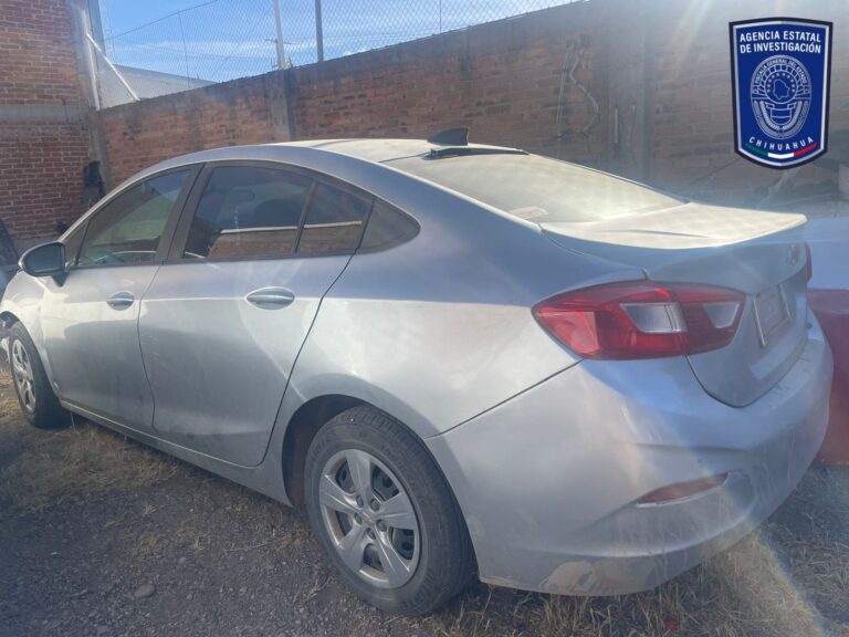 Asegura AEI Occidente automóvil Cruze con reporte de robo
