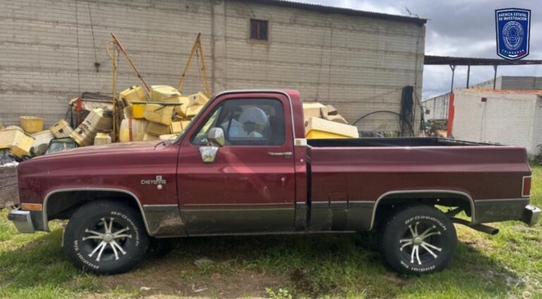 Recupera AEI Occidente pick up con reporte de robo